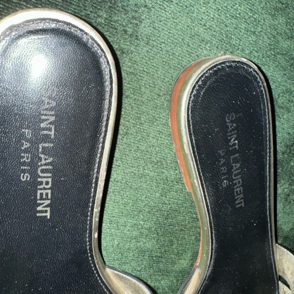 Saint Laurent Tribute Mules sandals Gold size 36 - Picture 3 of 5